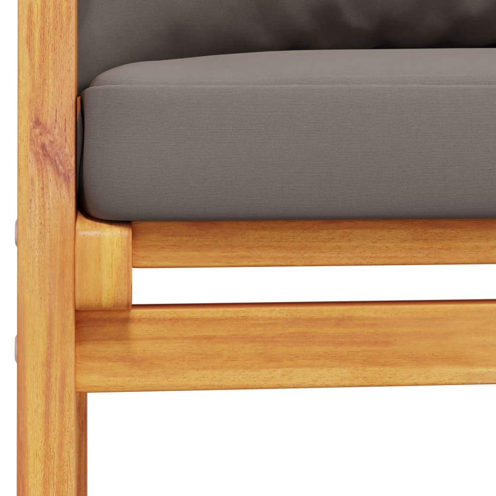 Nuvik Acacia 2 Seater Garden/ Patio Set - 100cm