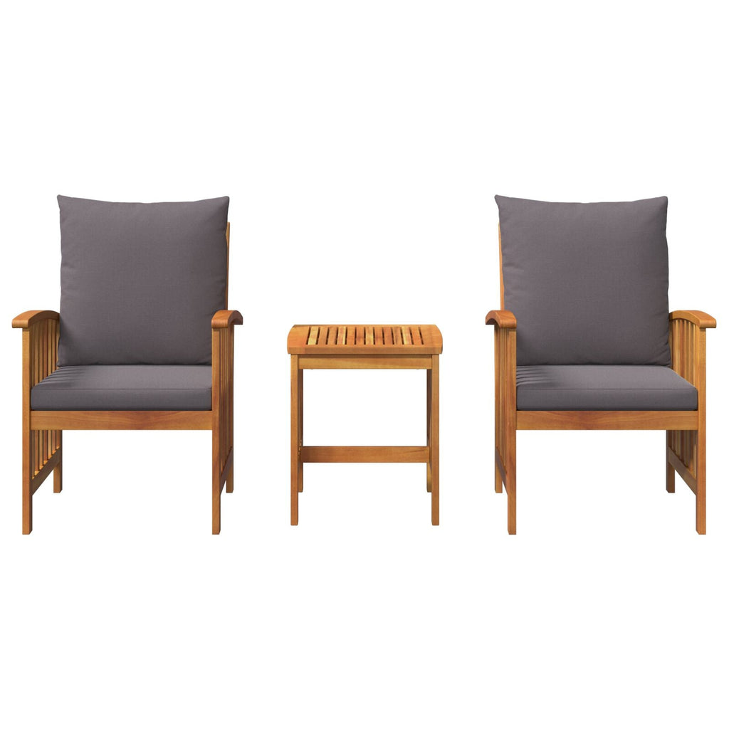 Kron Acacia 3 Piece Garden/Patio Set - 45cm