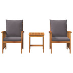 Kron Acacia 3 Piece Garden/Patio Set - 45cm
