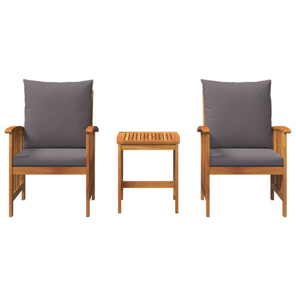 Kron Acacia 3 Piece Garden/Patio Set - 45cm