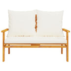 Finnek 4 Seat Garden/ Patio Set - Acacia Wood - 100cm