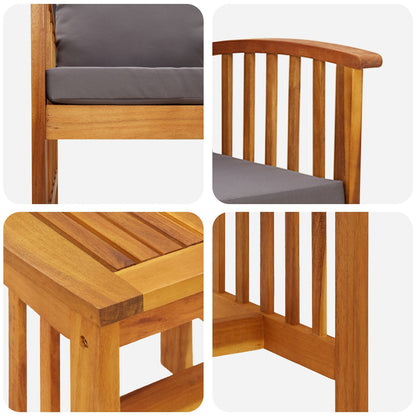 Kron Acacia 3 Piece Garden/Patio Set - 45cm