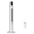 Tower Fan for Bedroom, Standing Floor Fan with Oscillating, 3 Modes, 3 Speeds, 24 Hour Timer, White