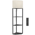 Corner Floor Lamp with Shelves and Lights, Modern Dimmable Standing Lamp with 3000K/4000K/6000K Colour Temperature