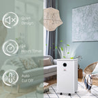 10L/Day Dehumidifier with WiFi Smart App Control, 2.5L Water Tank, Digital Display, Sleep Mode, 24H Timer, Laundry Clothes Drying, for Home and Large Room Basement