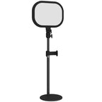 Selfie Light for Video Conference Lighting, Dimmable Desk Lamp with Stand Phone Holder, 5 Colour Modes & 10 Brightness Levels, Memory Function for Home Office, Recording, Video Calls, Black