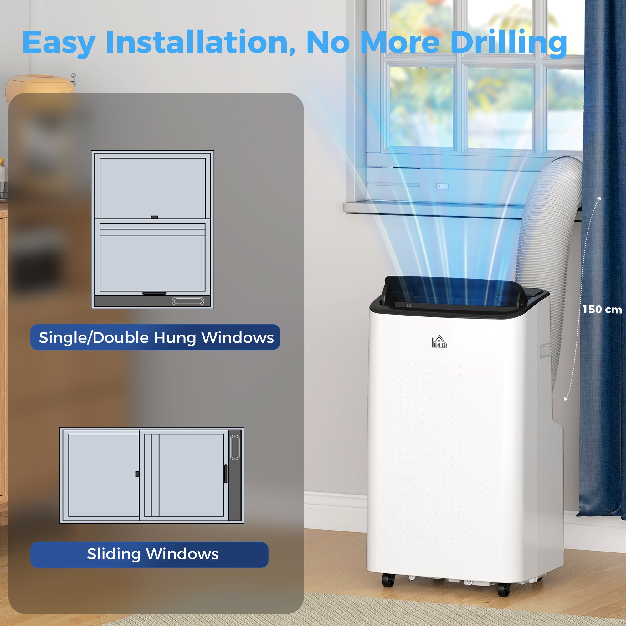 12000 BTU App-Controlled Mobile Air Conditioner - White