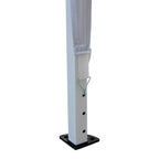 Outsunny 3 x 3M Garden Pop Up Gazebo Height Adjustable Marquee Party Tent Wedding Canopy with Carrying Bag, White