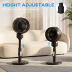 Air Circulator Fan Pedestal Cooling Fan with 3 Speed 3 Mode and Remote Control, 9 Inch, Black