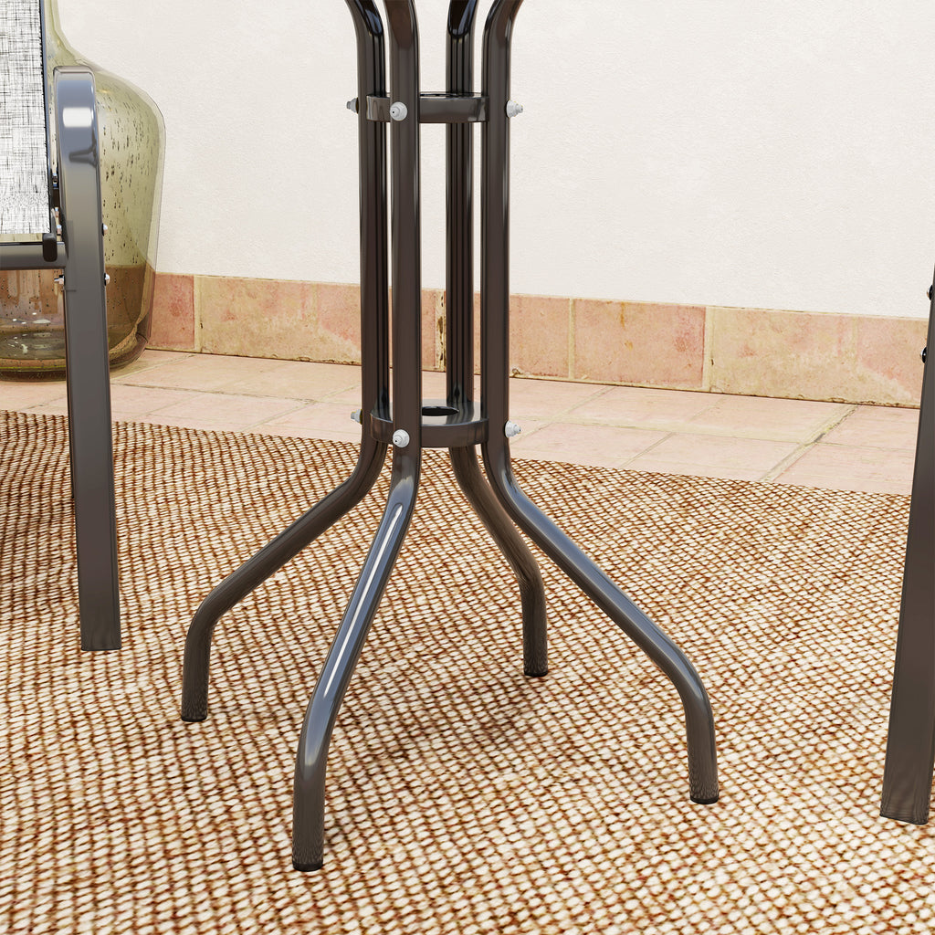 Outsunny Three-Piece Outdoor Garden Set - Light Grey
