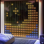 LED Curtain Lights, Smart Curtain Fairy Plug In, Colour Changing Wall Lights with Remote, App, Dynamic DIY Hanging Window String Lights for Bedroom Living Room, 3x3(m), 400 RGBIC LED