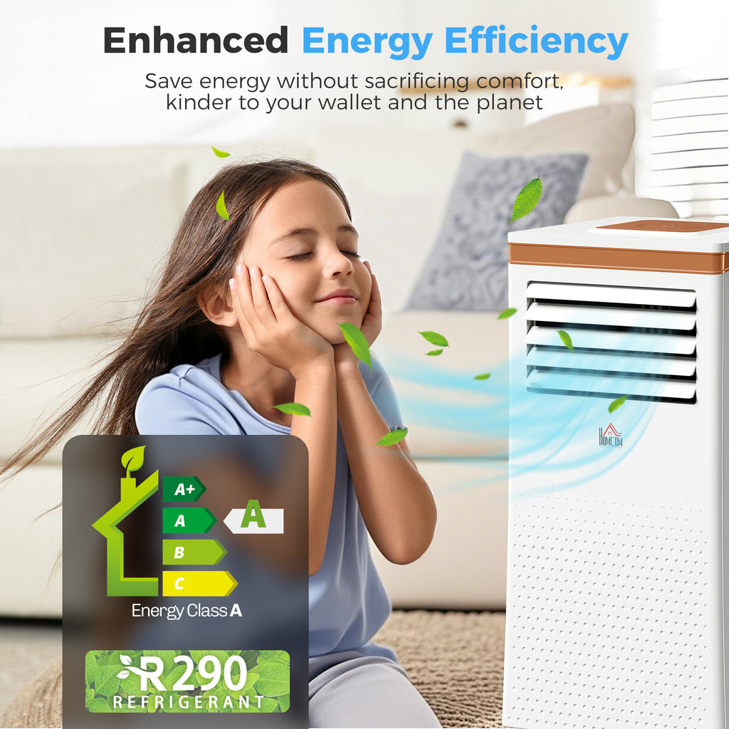 Portable Air Conditioner 7000 BTU, 4-in-1 Air Conditioning Unit with Cooling, Fan, 19.2L/Day Dehumidifier & Sleep Mode, LED Display, Remote Control, 24H Timer, Window Kit for Rooms up to 26?