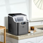 3.2L Compact Ice Machine, with LCD Screen and Accessories - Black