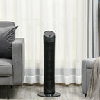 Tower Fan for Bedroom, 30 inch, 6 m/s Powerful Velocity, Standing Floor Fan with 70° Oscillating and 3 Speeds for Home Office Indoor, Black