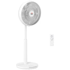 Pedestal Fan with Oscillating, Tilt, Adjustable Height, White