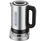 Electric Kettle, 1.7L, Fast Boil, 3kW Water Kettle with UK Strix Thermostat, Keep Warm Function, LCD Base, Silver Tone
