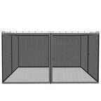 Outsunny 352 x 207cm Universal Replacement Mesh Sidewall Netting for Patio Gazebos and Canopy Tents, (Sidewall Only) Dark Grey