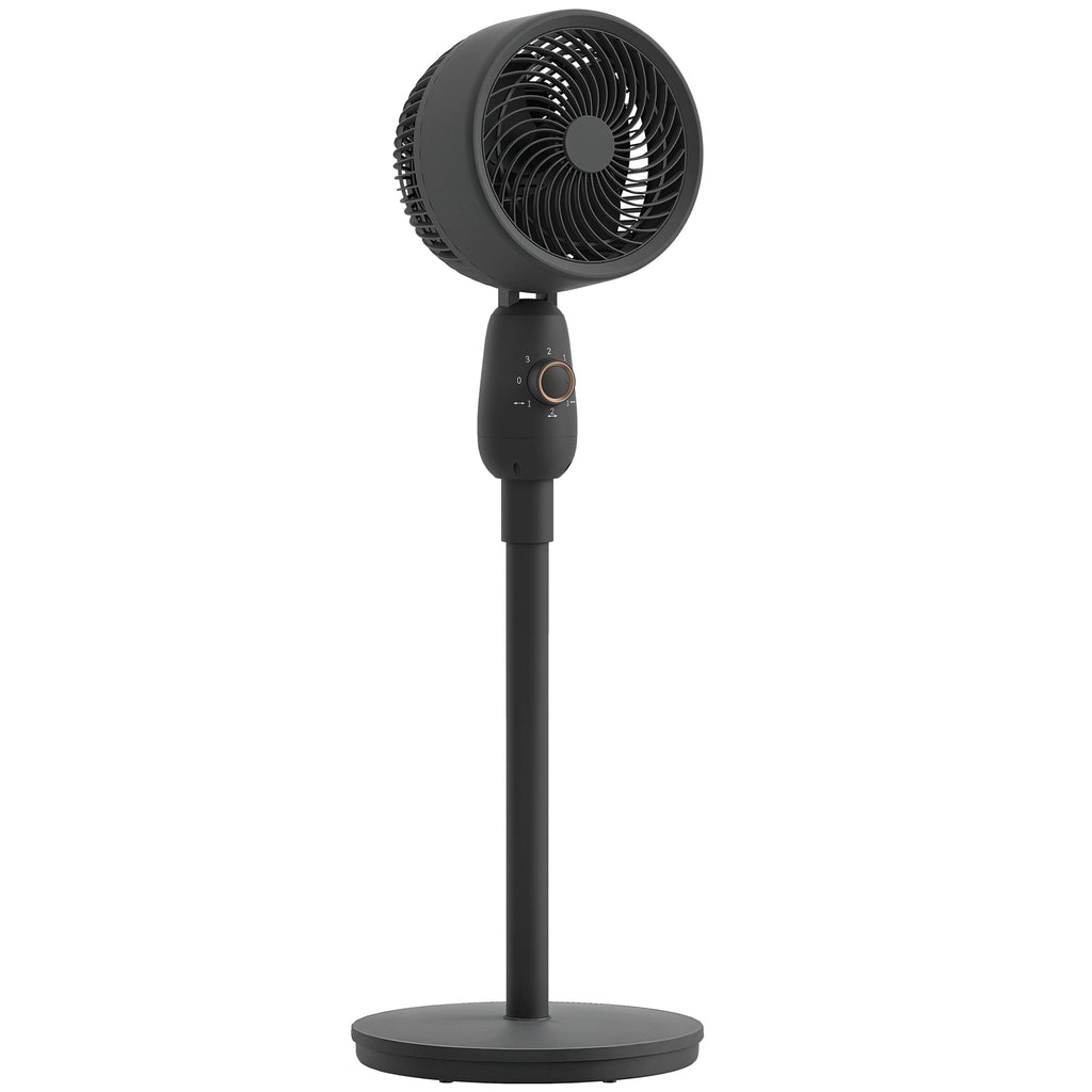 Pedestal Fan, Powerful Air Circulator, 36 Inch Floor Standing Fan with 3 Speed Settings, 70° Oscillating for Bedroom, Home and Office, Black