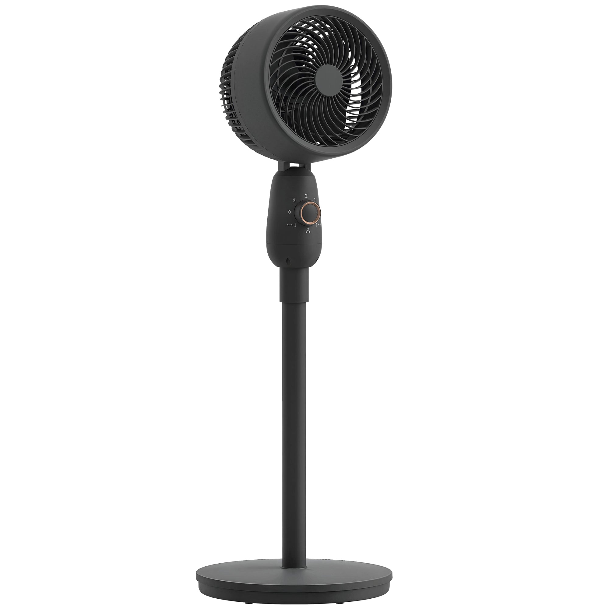 Pedestal Fan, Powerful Air Circulator, 36 Inch Floor Standing Fan with 3 Speed Settings, 70° Oscillating for Bedroom, Home and Office, Black