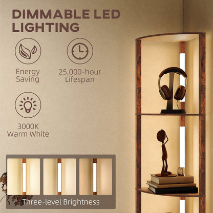 Three-Tier Corner Floor Lamp