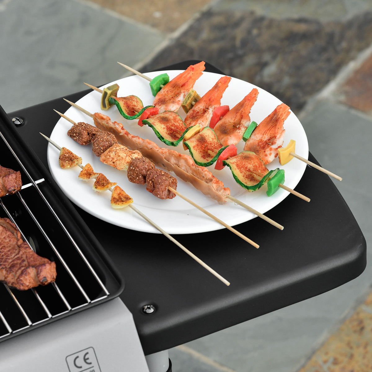 Outsunny 2 x 2.8kW Burner Gas BBQ - Grey