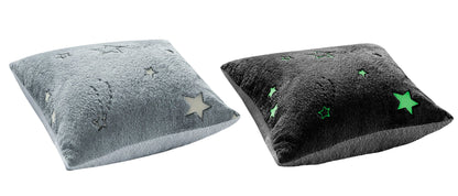 Magical Stars Glow In The Dark Teddy Fleece Kids Duvet Set Ultra Soft Bedding with Pillowcases and Bed Throw by OLIVIA ROCCO