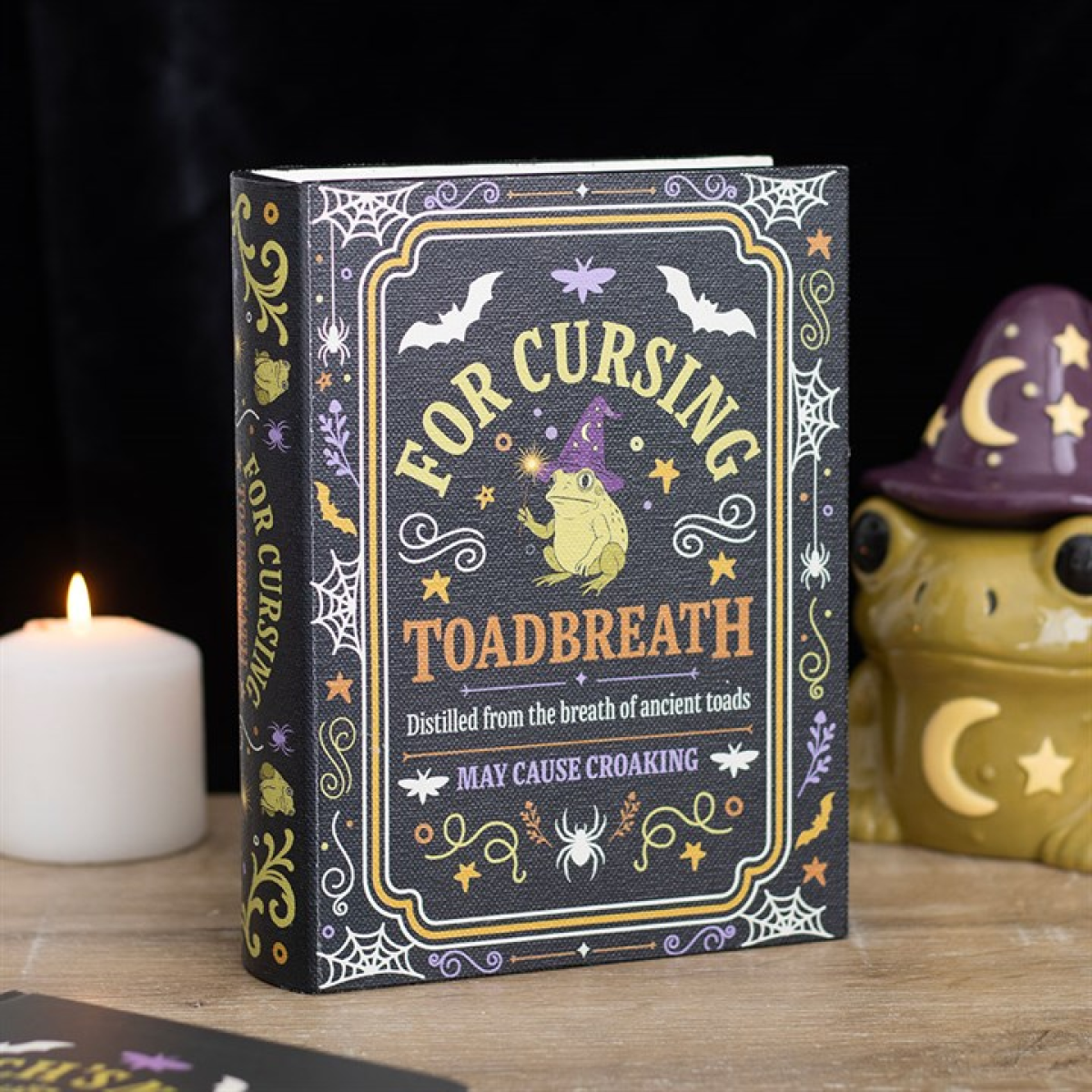 Toadbreath Spell Book Shaped Storage Box