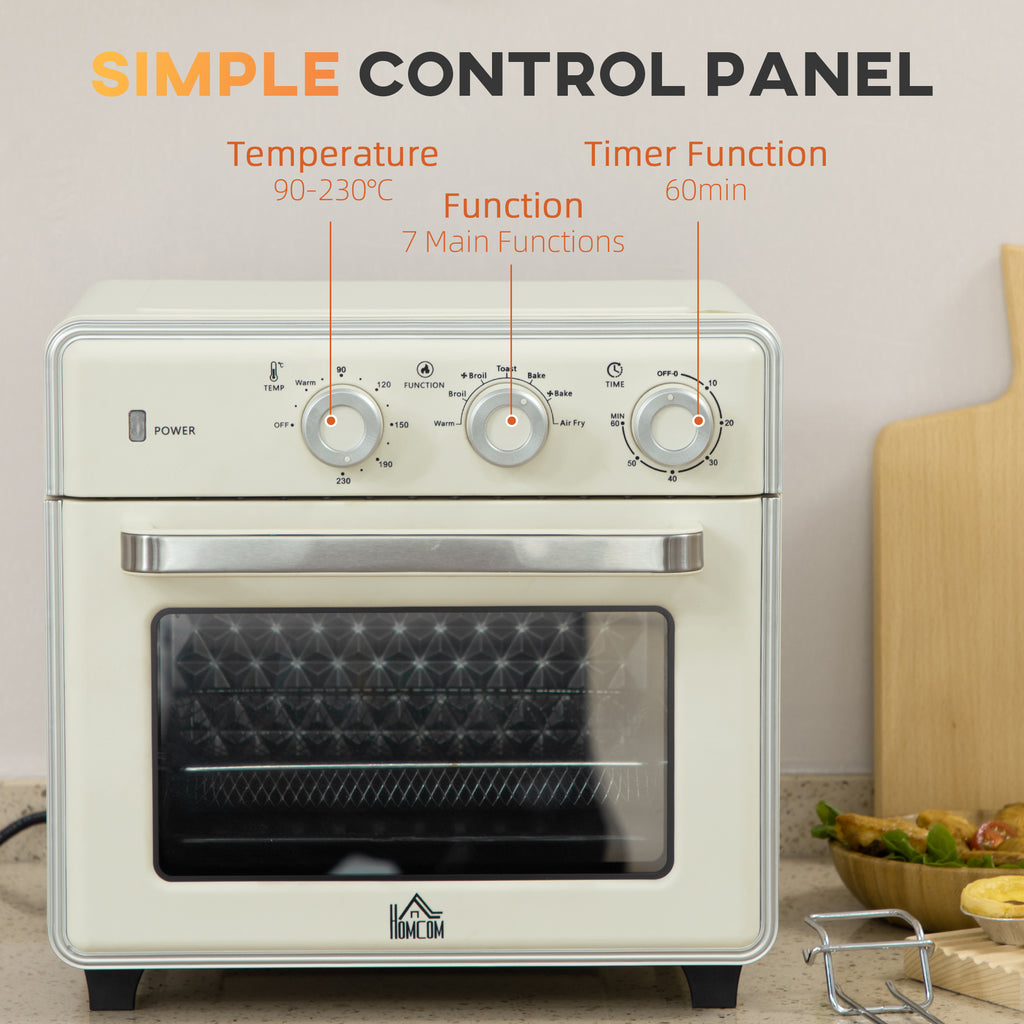 20L 90-230? Mini Electric Oven - Cream