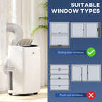 14,000 BTU Mobile Air Conditioner, with LED Screen - White