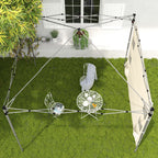 Outsunny 195 x 295cm Replacement Gazebo Sidewall - Beige