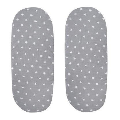 Moses Basket Jersey Fitted Sheet 100% Cotton - Pack Of 2