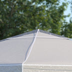 Outsunny 3 x 3 (m) Gazebo Protective Cover, Waterproof Transparent Gazebo Replacement Canopy Cover Top for Canopy and Tent