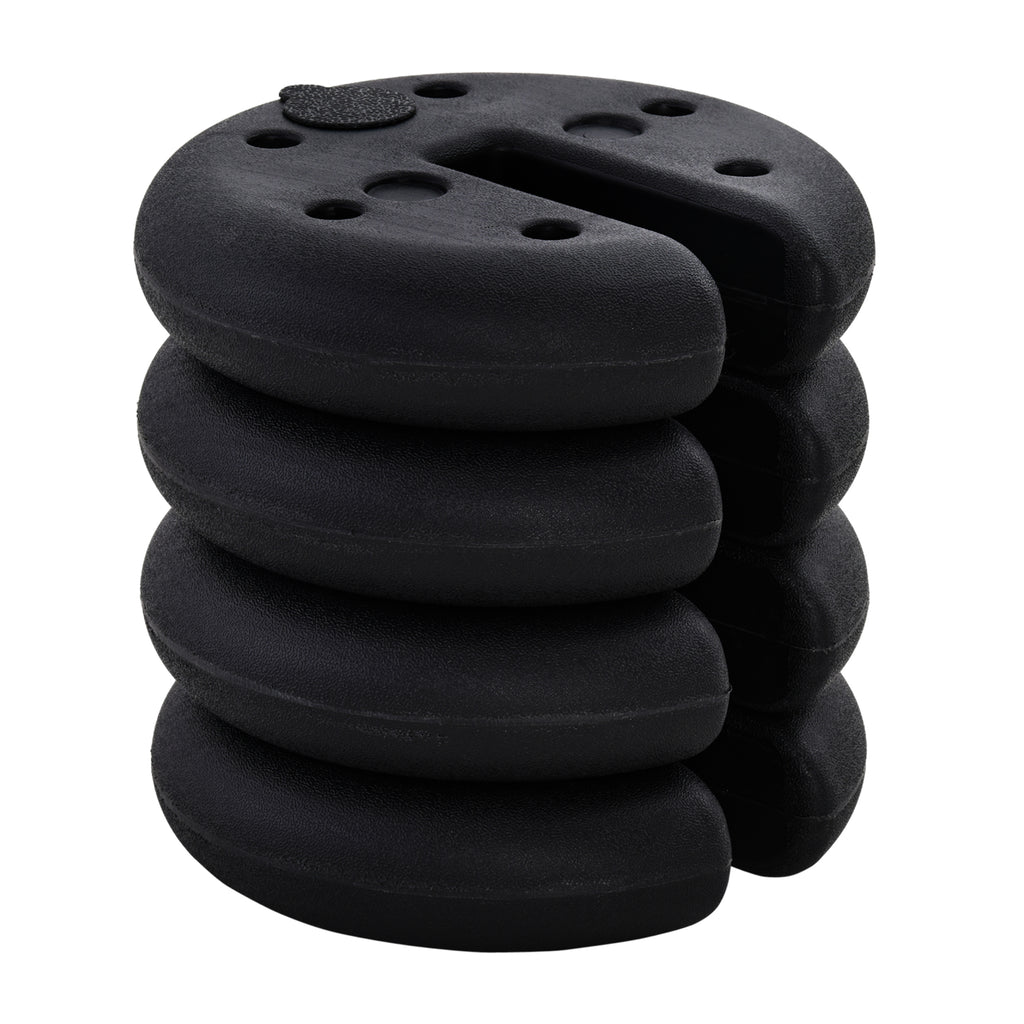 Outsunny Pop up Canopy Weight Set of 4, Heavy Duty Sand Fillable Tent Leg Weights for Marquee Party Tent Canopy, Total 20kg