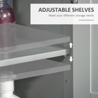 kleankin Modern Bathroom Floor Cabinet - Grey