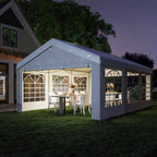 Outsunny 6m x 4m Heavy Duty Garden Gazebo for Parties, Wedding and Events, White