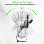 18" Chrome Metal Floor Fan with Tilting, High Velocity, 3 Speed, Portable Gym Fan for Home Office, Silver