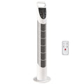 Tower Fan Oscillating 3 Speeds 3 Winds 40W w/ RC Timer Quiet - White