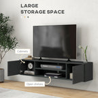 Floating TV Stand Cabinet for TVs up to 60", Wall Mounted TV Unit, Grey