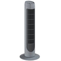 Tower Fan for Bedroom Cooling, 75cm Electric 70° Oscillating with 3 Speed Settings, Standing Floor Fan, Grey