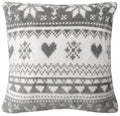 Nordic Fair Isle Reversible Teddy Fleece Duvet Set Plush Faux Fur Bedding with Pillowcases Warm Winter Decor by OLIVIA ROCCO