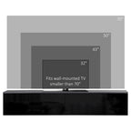 160cm High Gloss Floating TV Unit Stand for TVs up to 70", Wall Mounted TV Cabinet with Storage Cupboards, Grey and Black
