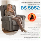 HOMCOM Velvet-Feel Electric Riser Recliner Chair, Power Lift Recliner Chair for Elderly with Remote Control, Dark Grey