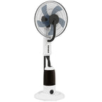 Spray Misting Fan, Floor Fan with Water Mist Spray, 70° Oscillation, Tilt Head, 3 Speeds, 2.8L Water Tank, White