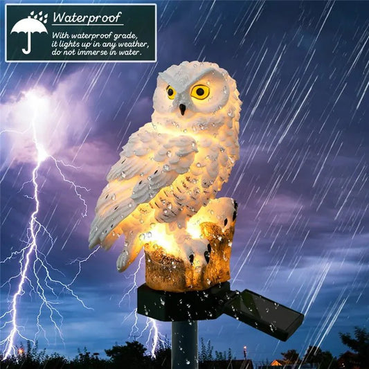 Owl Lights Solar Powered Garden Decoration Lamp Waterproof