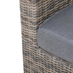 Outsunny 5 Piece Rattan Garden Furniture Set w/ 10cm Thick Cushions, Aluminium Frame Wicker Outdoor Balcony Sofa Set with Corner Armchairs, Ottomans, and Glass Top Table, Mixed Brown
