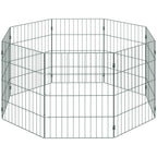 PawHut 8 Panel Pet Playpen for Small Dogs Indoor Outdoor 60 cm Height