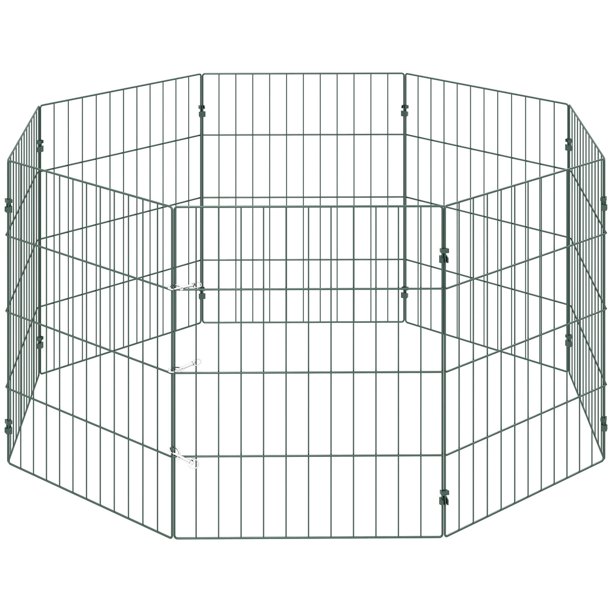 PawHut 8 Panel Pet Playpen for Small Dogs Indoor Outdoor 60 cm Height