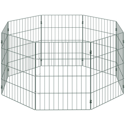 PawHut 8 Panel Pet Playpen for Small Dogs Indoor Outdoor 60 cm Height