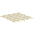 Outsunny Retractable Pergola Cover, 2.55 x 2.5 m Replacement Canopy Fabric for 3 x 3 m Frame, Roof Top Only, Cream White