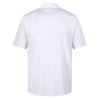 Island Green Dot Print Golf Sport Polo Shirt
